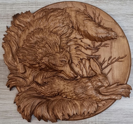 Loup en chasse