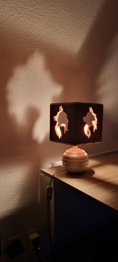 [AL001] Abat-jour lampe loup